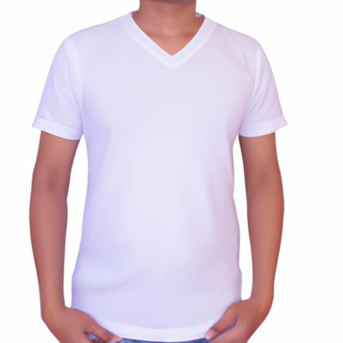 Short Sleeve Round Neck clothing bales trade Shirt Big Tall Men's Stock T-shirt 100% Cotton White tshirt dlo Factory Direct Sale