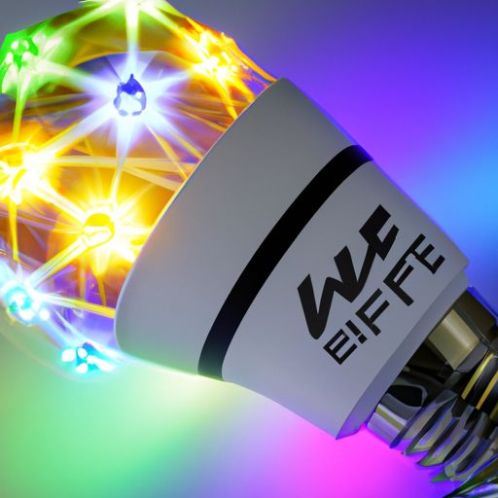 WiFi Multicolor Light Bulb(No Hub Required), with rgb Peteme A19 60W Equivalent RGB Color Changing Bulb Smart LED Light Bulb E26