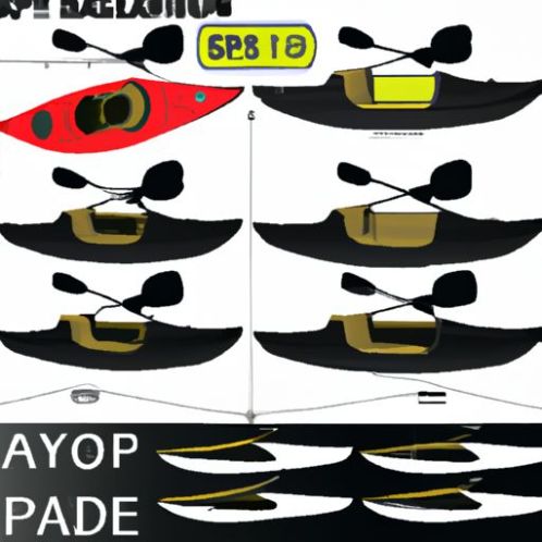 thuyền kayak Kích thước thiết kế phổ biến bật lên ngay lập tức cho 2m 3m 4m Thuyền đánh cá bơm hơi có động cơ phía ngoài Nhà máy bán thiết kế thời trang chèo thuyền PVC