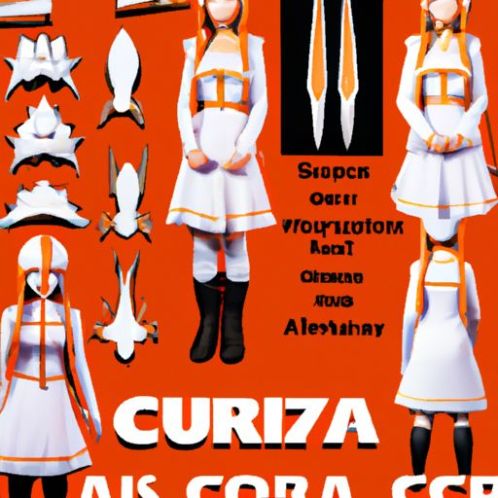 Traje de cosplay Asuna Yuuki Conjunto completo de sapatos chapéu anime Trajes de cosplay femininos Sword Art Online