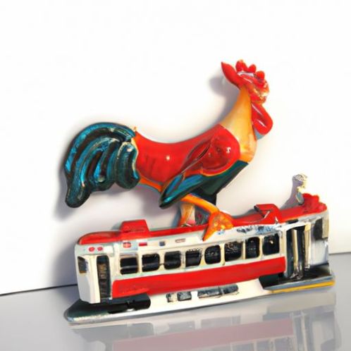 ポルトガルの雄鶏リスボンの路面電車ギター、家の装飾、旅行のお土産、工芸品、樹脂機械印刷、冷蔵庫用マグネット、クリエイティブなプロモーションギフト