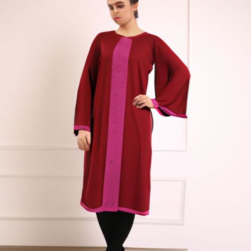 Roupas islâmicas de inverno Abaya Vestido calças retas de três peças noite Kaftan Túnica Dubai Muçulmana Moda Islâmica Turco Feito Vestidos Islâmicos Nova Temporada Feminina