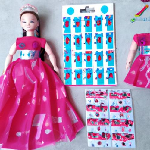 Acessórios de moda princesa no atacado para crianças, conjunto de jogos de boneca com jogo de vestir de beleza 2023, a fábrica