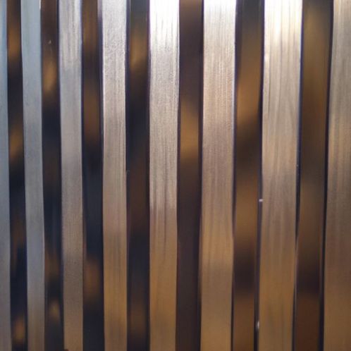 Mur-rideau poinçonnage placage décoration intérieure chaude en bois 3D Art Design aluminium perforé
