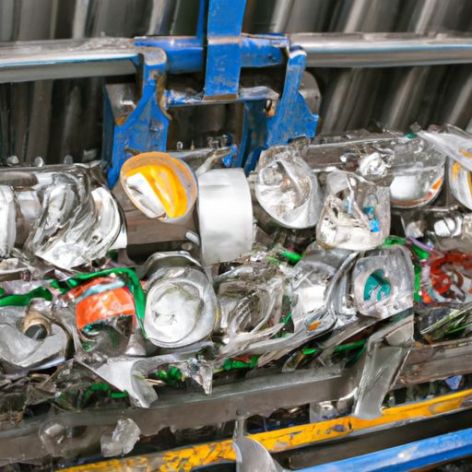 compactor/enerpat latas de metal enfardadeiras redondas de sucata prensa enfardadeira para reciclagem de metais leves com sucata hidráulica CE lata UBC