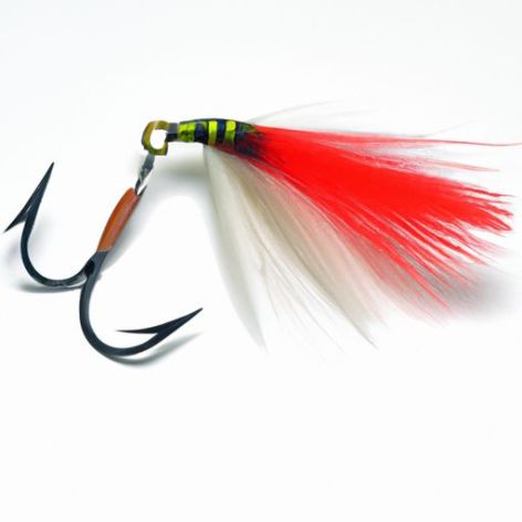 ผ้าไหมสีขาว Bonding ตกปลา TREBLE Hook ผิว Feather sabiki เหยื่อ Feather สูงคาร์บอนเหล็กตะขอตกปลา WeiHe 2 #/4 #/6 #/8 #/10 # สีแดงสีดำ