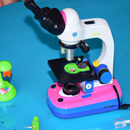 For Children kids Portable science educational toy gift Microscope toy Educational Science Experiment Game Toys For Students HUANUO Toys Stem Kit