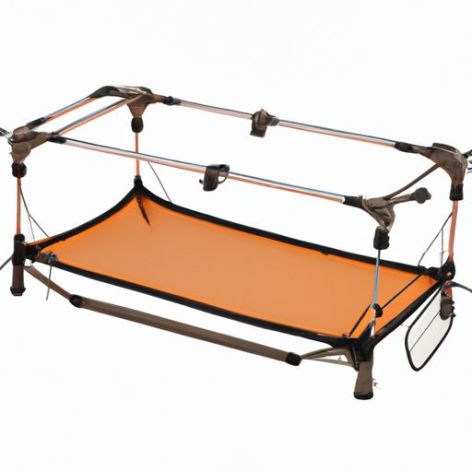 소형 여행용 알루미늄 캠핑 침대 텐트 가족 높이 조절 가능한 슬리핑 침대 접이식 캠핑 침대 야외 휴대용 초경량