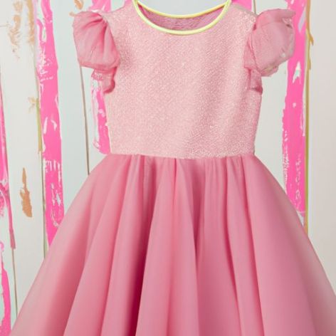 Brautjungfernrock Kinder Prinzessin Kleid Polka und Teenager Mädchen Dot Layered Cake Dress/ Yoliyolei Sommer Mädchen Kleider, lang