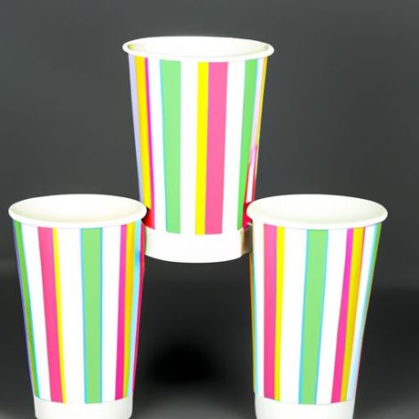 印度出口商出售的定制尺寸纸杯和12盎司16盎司彩色纸杯新到货一次性