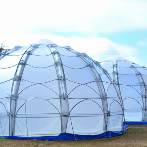 Ausverkauf Transparentes Kunststoffzelt, Connector Dome anderes Zelt zum Verkauf für 4 Season Hotel 60 m Durchmesser/durchsichtiges geodätisches Kuppelzelt aus Polycarbonat für