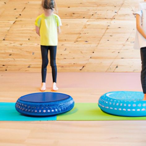 Almofada de equilíbrio inflável antiderrapante exercício yoga crianças alternativa sala de aula sensorial manobra tapete de equilíbrio vendendo proteção ambiental