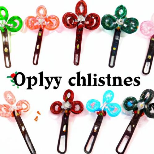 only hair clips rhinestone letter colorful christmas tree hairpin hairpins for girls Factory Women Hair pins 0.18$