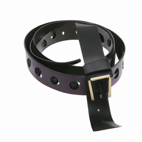 Cinturón de cuero de moda de estilo multifunción negro ancho Irregular personalizado nuevo