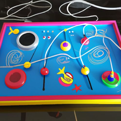 Mainan bermain memancing berputar desain elektrik magnetik musik memancing permainan papan mainan set teka-teki anak-anak interaktif