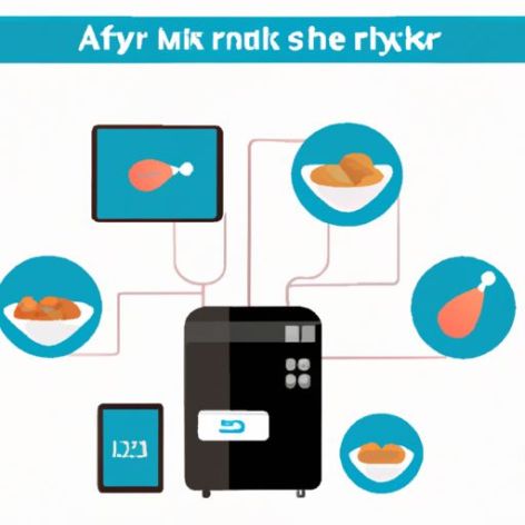 Smart Air Fryers Commercieel Gevisualiseerd Keukenbediening huishoudelijk apparaat Apparaten Digitaal