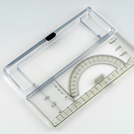 Transparenter 180-Grad-Winkelmesser Großhandel Kartenwerkzeuge Zuverlässige Qualität Großhandel Multifunktions-Briefpapier Kunststoff