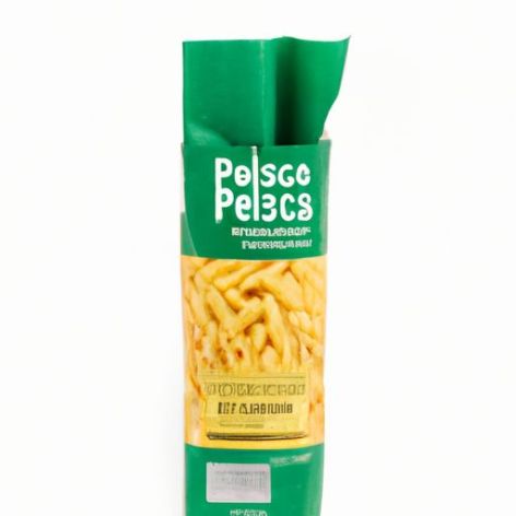 豌豆面食 – 来自有机农场的 100% 黄裂豌豆粉 – RIGATONI-3 单份可堆肥袋装在 1 FSC 意大利盒中 – 有机