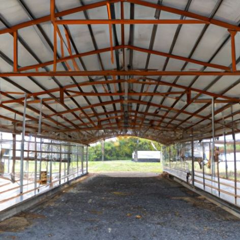 框架和牛棚谷仓牛机库棚农场建筑预制钢制仓储棚
