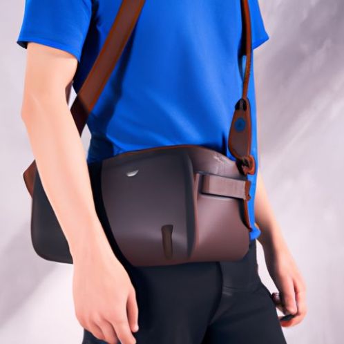 Bolsa de peito retrô masculina bolsa crossbody bolsa mensageiro de peito grande capacidade bolsa de ombro esportiva ao ar livre moda couro de vaca genuíno
