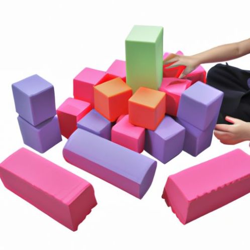 Grandes bloques de espuma, bloques de construcción de aprendizaje para niños pequeños, juguetes para gatear, escalar, bloques de construcción suaves para bebés, juego de juego para niños, 5 unidades/juego de bloques de espuma Jumbo