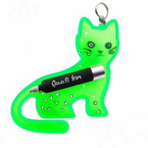 Em forma de gato verde portátil brinquedo laser digital ponteiro laser interativo led ponteiro laser venda quente mini magnético