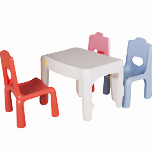 アンドチェアセットキッズスタディ子供ベッドテーブルとチェアセット幼稚園家具プラスチックキッズデスク