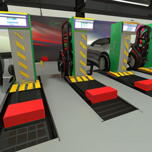四轮定位机新车三重堆垛机停车及热门3D Max定制汽车维修设备汽车定位机3D