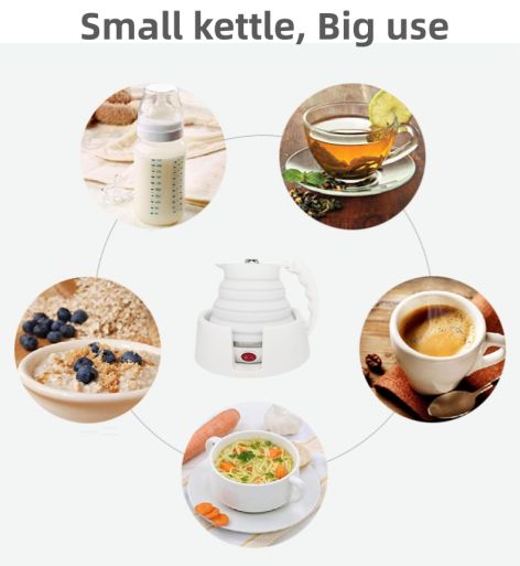 silicone car electricial kettle supplier,folding 12V electricial kettle China cheap maker