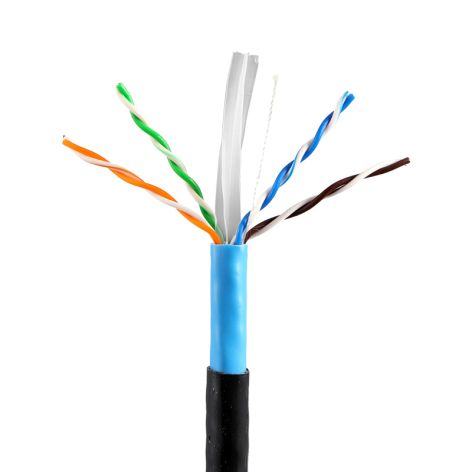 High Quality Outdoor Cable Network cable + power cable With Messenger Steel Wire Manufacturer,25ft ethernet cable connector,ethernet cable difference between cat7 and cat8,Good 4pair cable with mes